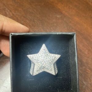 Moissanite star ring size 8
